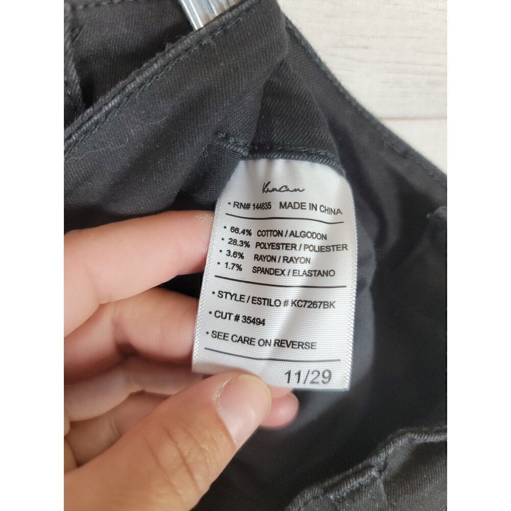 Kancan Shark Bite Raw Hem Button Front Jeans In B… - image 8